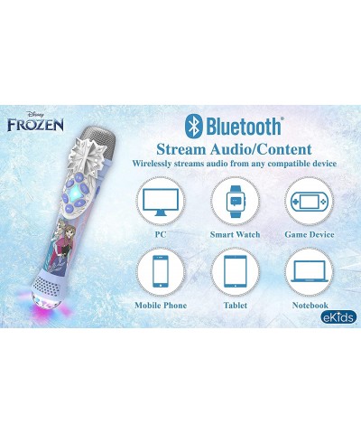 Disney Frozen Karaoke Microphone with Bluetooth Speaker Wireless Microphone Connects to Disney Songs Via EZ Link Feature for ...