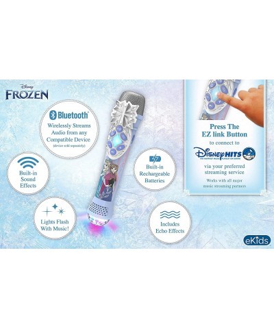 Disney Frozen Karaoke Microphone with Bluetooth Speaker Wireless Microphone Connects to Disney Songs Via EZ Link Feature for ...