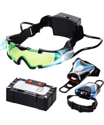 Spy Gear Set for Kids - Night Vision Goggles for Kids and Spy Accessories Kit Micro Voice Disguiser Infrared Chaser Equipment...