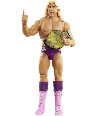 WWE Ultimate Edition Ric Flair Action Figure 6-in / 15.24-cm with Interchangeable Heads Swappable Hands & Entrance Robe for A...