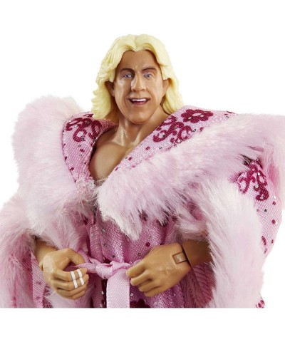 WWE Ultimate Edition Ric Flair Action Figure 6-in / 15.24-cm with Interchangeable Heads Swappable Hands & Entrance Robe for A...