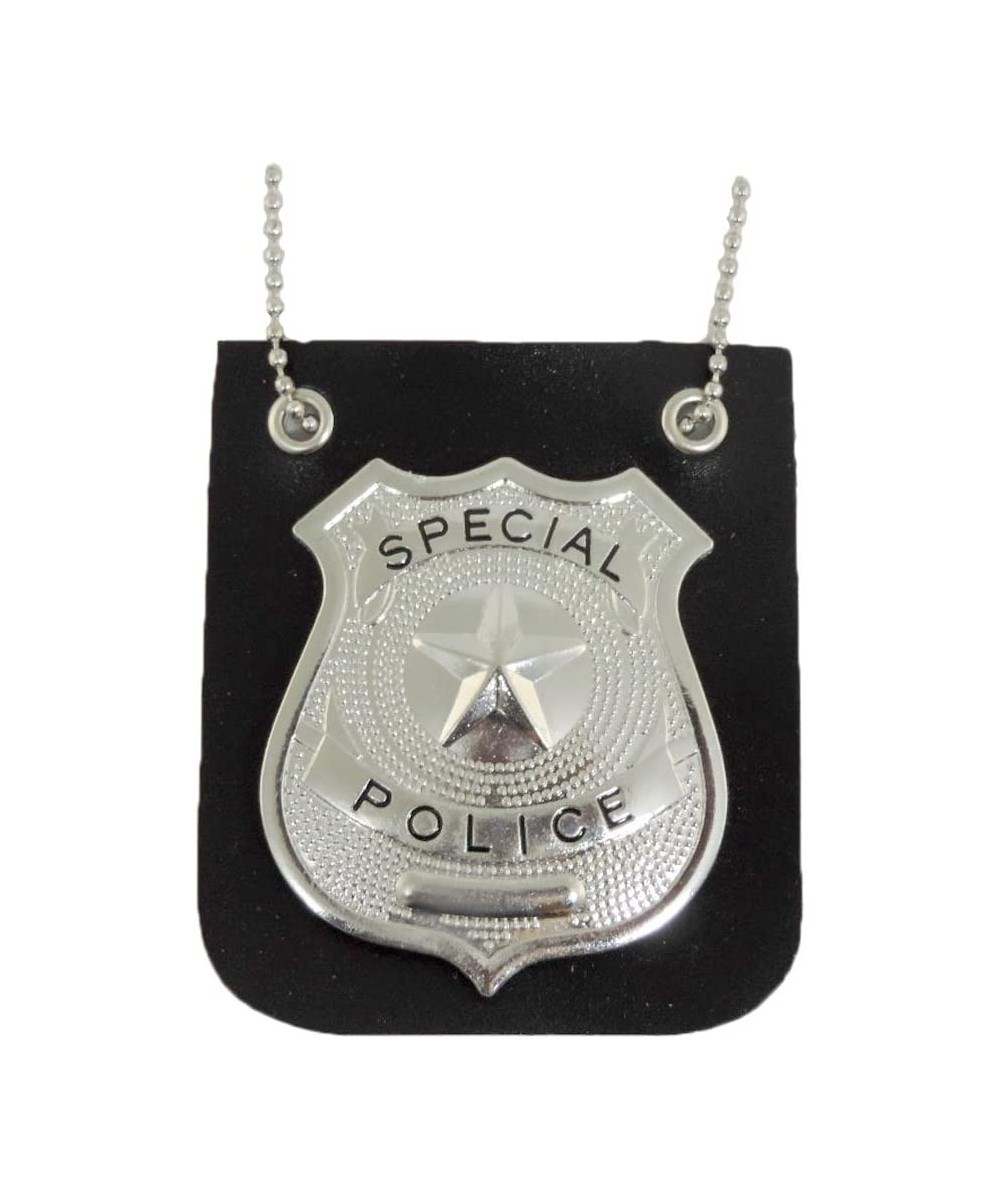 Pretend Play Police Badge With Chain Fashion Necklace $15.55 Kids' Dress-Up Accessories