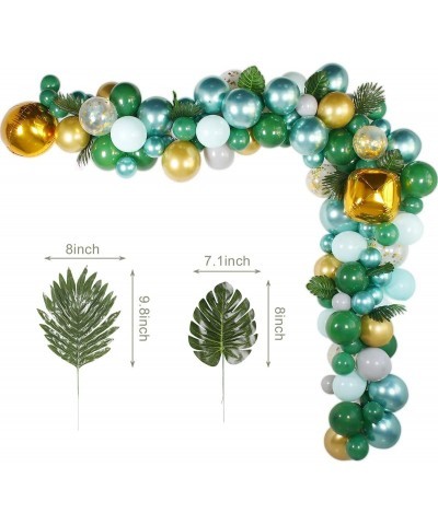 Jungle Safari Balloon Garland Arch Kit - Baby Shower Decorations Boy Tropical Leaves Colorful Balloons Balloon Strip Green An...