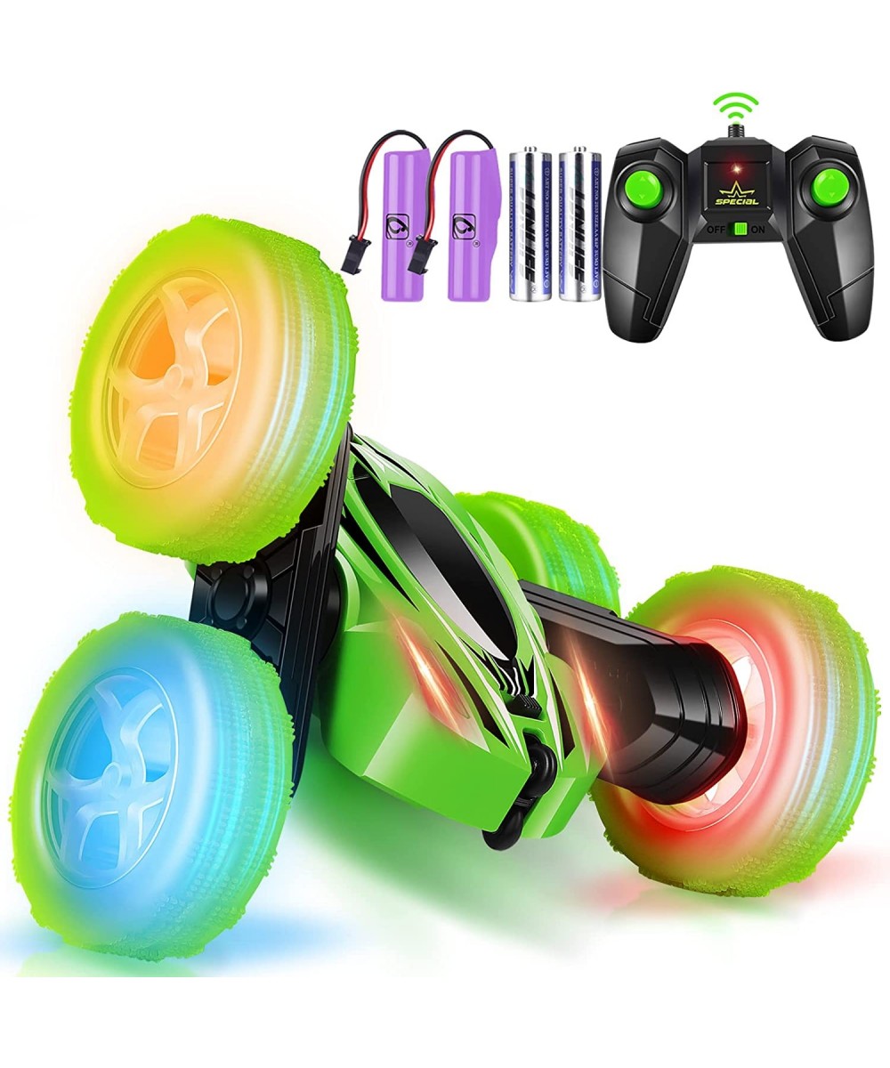 Remote Control Car 360° Rotating RC Stunt Cars with Wheel lights and headlights 4WD 2.4Ghz Double-Sided Fast and Flips RC Car...