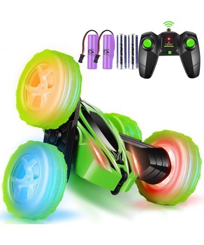 Remote Control Car 360° Rotating RC Stunt Cars with Wheel lights and headlights 4WD 2.4Ghz Double-Sided Fast and Flips RC Car...