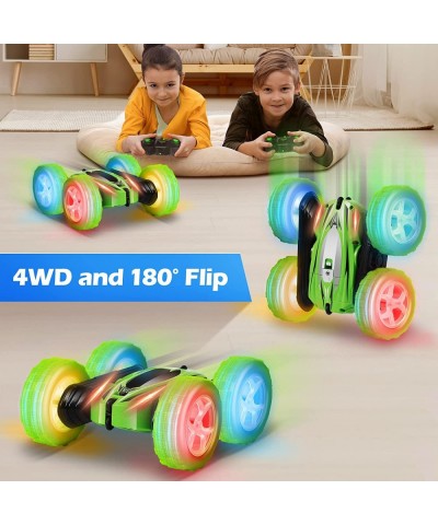 Remote Control Car 360° Rotating RC Stunt Cars with Wheel lights and headlights 4WD 2.4Ghz Double-Sided Fast and Flips RC Car...