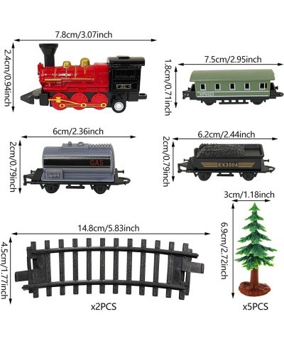 18PCS Train Cake Decorations Train Cake Toppers Train Birthday Party Supplies Train Track Traffic for Birthday Railway Steam ...