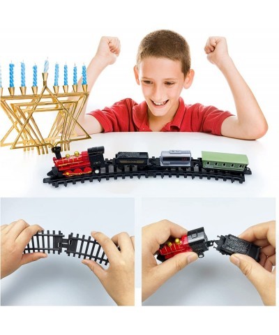 18PCS Train Cake Decorations Train Cake Toppers Train Birthday Party Supplies Train Track Traffic for Birthday Railway Steam ...