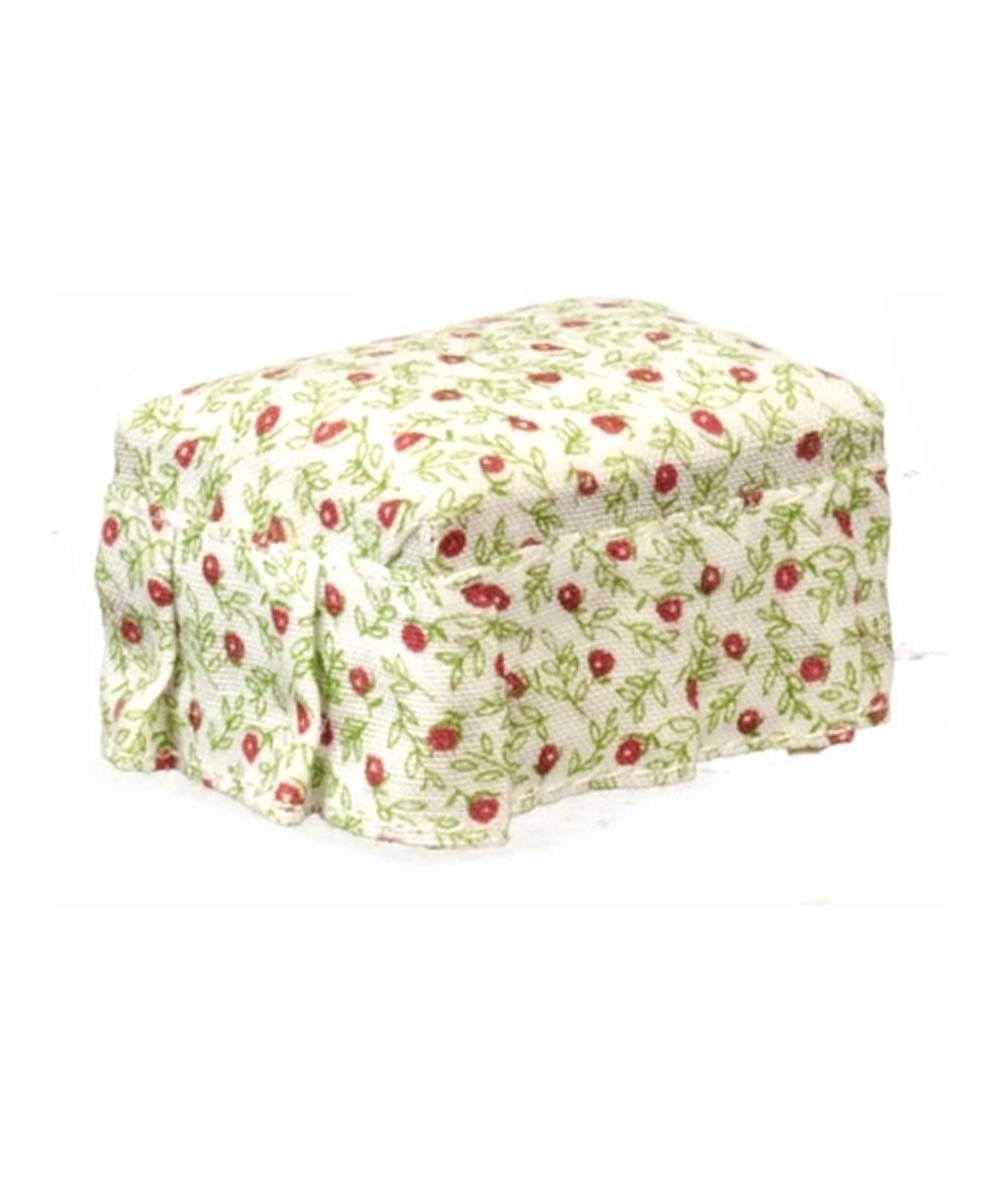 Dollhouse Miniatures Floral Print Ottoman T6391 $26.61 Dollhouse Accessories