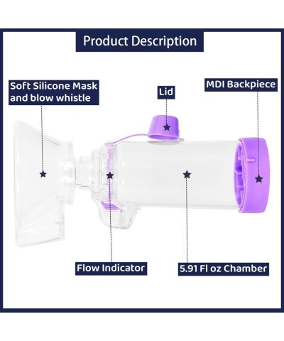 Spacer for Kids and Adults with 2Masks (Purple Kids 2Masks) $30.06 Kids' Dress-Up Accessories