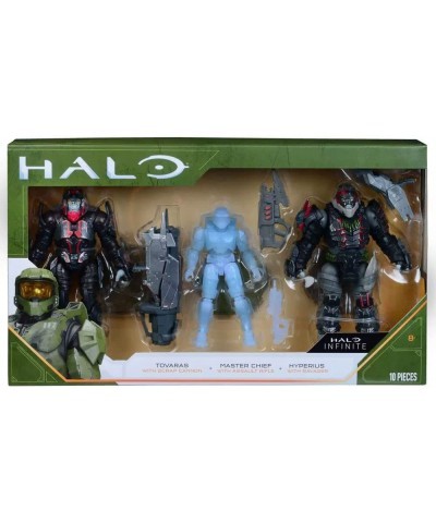 Infinite 4 inch Action Figure 3 Pack: Tovaras + Master Chief + Hyperius $30.95 Action Figures