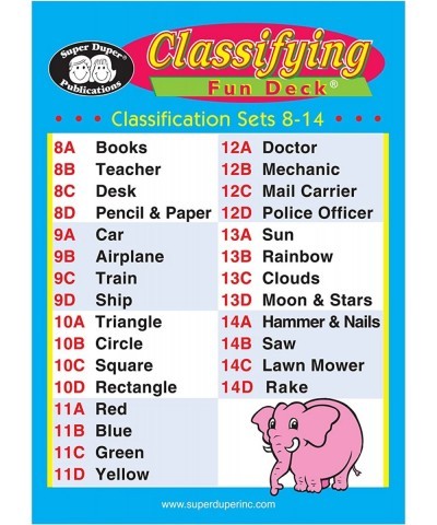 | Classifying Fun Deck Flash Cards | Educational Learning Resource for Children $30.71 Electronic Learning & Education Toys