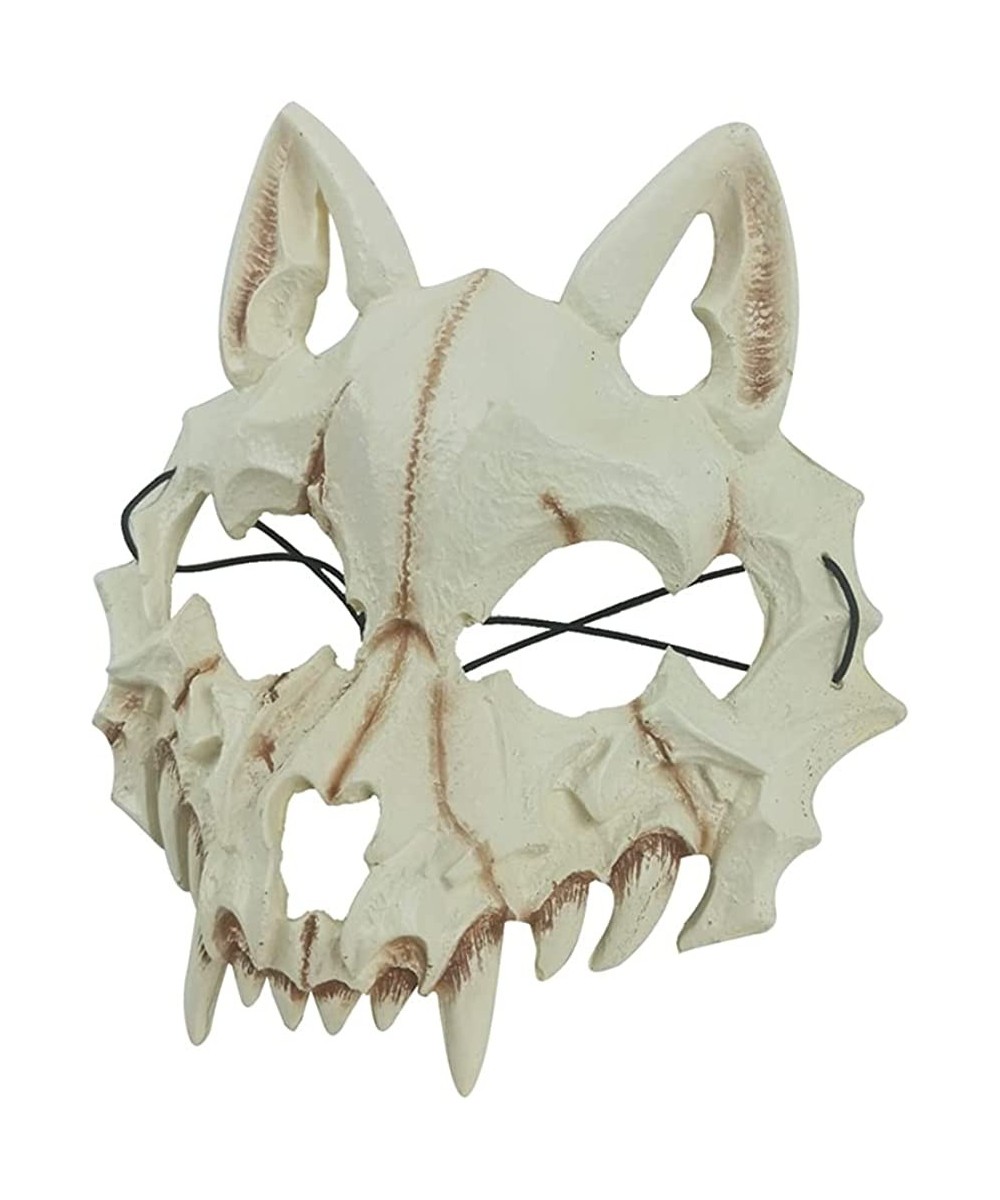 Halloween Japanese Dragon God Werewolf Fierce Tiger Horror Mask Cosplay Animal Skeleton Skull Scary Party Stage Show Mask $28...