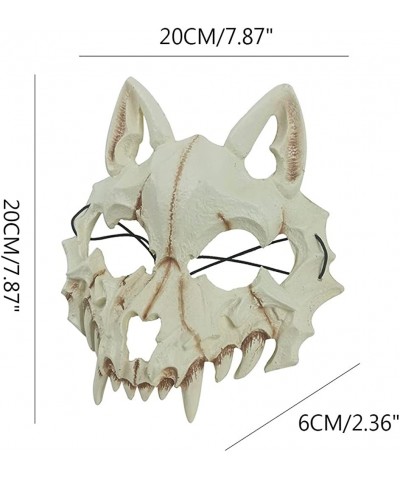 Halloween Japanese Dragon God Werewolf Fierce Tiger Horror Mask Cosplay Animal Skeleton Skull Scary Party Stage Show Mask $28...