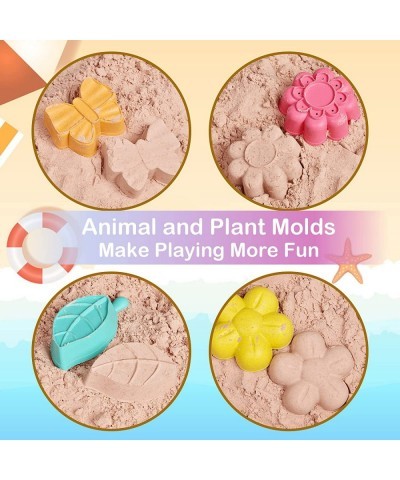 12Pcs Beach Sand Toys Set with Mesh Bag Includes Sand Buckets Beach Shovel Tool Kits Animal Molds Water Wheel Water Can Sandb...