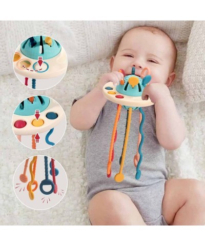 Pull String Activity Toy for Tactile Sensory Development with Simple Bubble&Sliding Balls for Toddlers Montessori Toys Grab T...