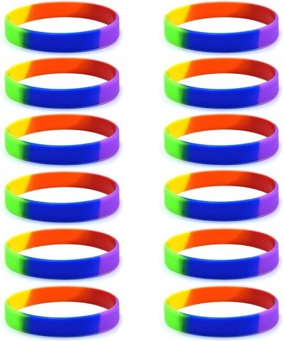 12 Pcs Blank Silicone Wristbands Rubber Bracelets Adults Fashion Party Sports Accessories $14.75 Kids' Dress-Up Accessories