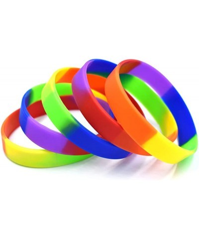 12 Pcs Blank Silicone Wristbands Rubber Bracelets Adults Fashion Party Sports Accessories $14.75 Kids' Dress-Up Accessories