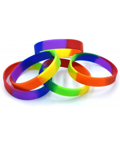 12 Pcs Blank Silicone Wristbands Rubber Bracelets Adults Fashion Party Sports Accessories $14.75 Kids' Dress-Up Accessories