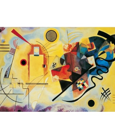 Yellow Red Blue 1000 Piece Wassily Kandinsky Jigsaw Puzzle $33.31 Jigsaw Puzzles