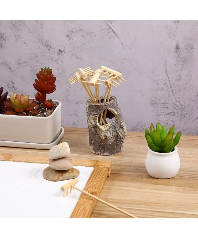 8pcs Mini Zen Garden Rake Tabletop Rock Garden Sandbox Tools Kits Japanese Desktop Meditation Sand Box Accessories $17.82 Toy...