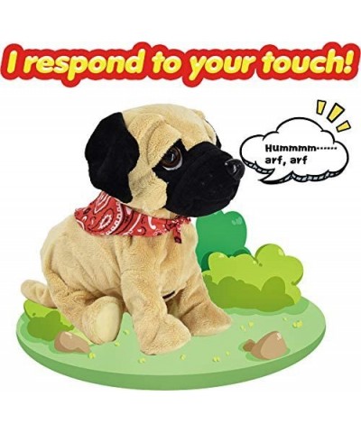 Pug Daddy - Plush Electronic Toy Dog - Touch and Sound Plays Tricks Barks and Cuddles $44.85 Electronic Pets