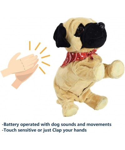 Pug Daddy - Plush Electronic Toy Dog - Touch and Sound Plays Tricks Barks and Cuddles $44.85 Electronic Pets