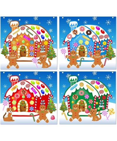 Make-A-Gingerbread House Stickers Christmas Party Game/Craft/Activity/Favor/Supplies for kids16pcs $16.68 Kids' Stickers