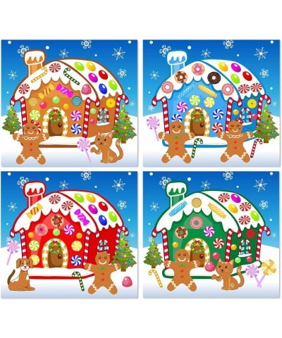 Make-A-Gingerbread House Stickers Christmas Party Game/Craft/Activity/Favor/Supplies for kids16pcs $16.68 Kids' Stickers