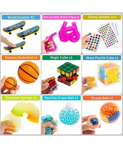 76 Pack Sensory Fidget Toys Set Stress Relief and Anti-Anxiety Bundle Sensory Toys for Kids Adults Cool Fidget Packs with Moc...