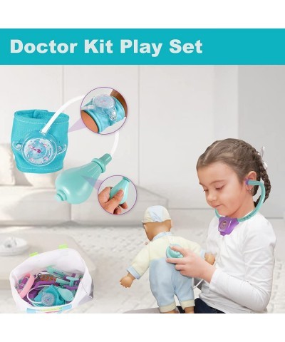 Doctor Kit for Kids 24 Pcs Pretend Play Doctor Dentist Toys with Electronic Equipment Packed in Medical Case Best Gifts for 3...