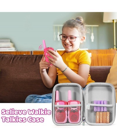 Walkie Talkies for Kids Hard Storage Carrying Small Case with Hand Strap and 2 Inner Mesh Pocket Christmas Birthday Gifts for...