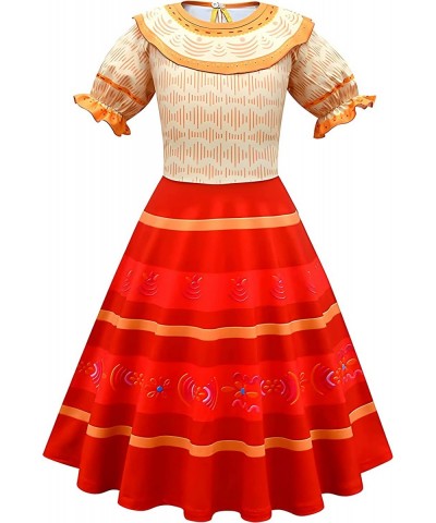 Kids Mirabel Costume Isabela Madrigal Dress Princess Dress Up Clothes Halloween Cosplay Outfits $50.75 Kids' Costumes