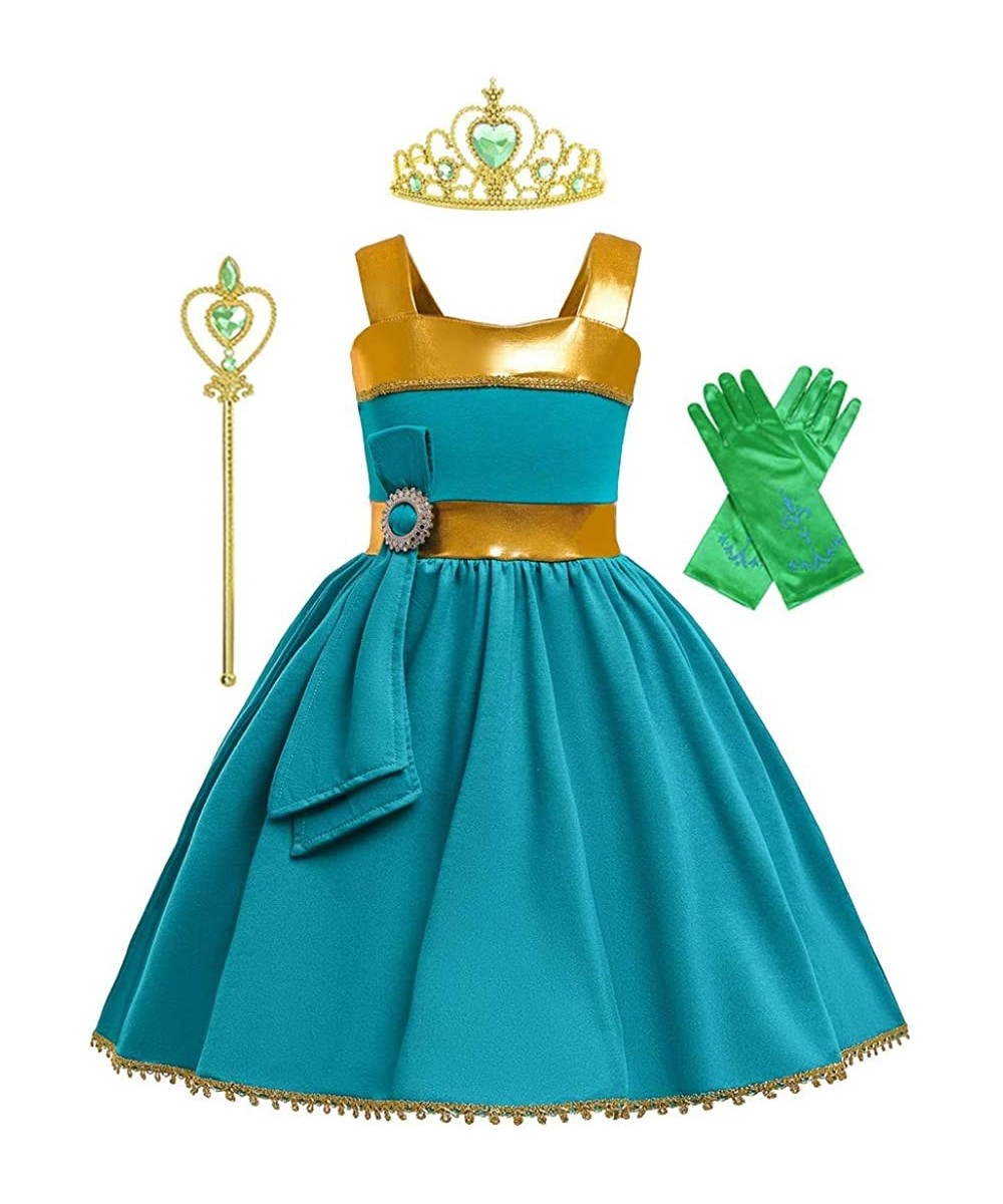 Princess Merida Costume Dress for Girls Fancy Birthday Party Outfits Halloween Cosplay Dress up with Accessories $34.29 Kids'...