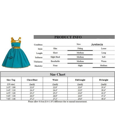 Princess Merida Costume Dress for Girls Fancy Birthday Party Outfits Halloween Cosplay Dress up with Accessories $34.29 Kids'...