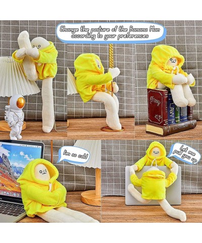 Banana Man Doll 16inch Kawaii Stuffed Plush Banana Toy with Magnet Changeable Plush Pillow Toy Funny Man Doll Decompression T...