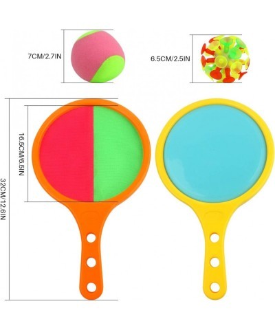 2PCS Racket Games Set with 2 Balls Double-Sided Racket Game Throw Ball Game Play Outdoor Indoor Parent-Child Interactive Spor...