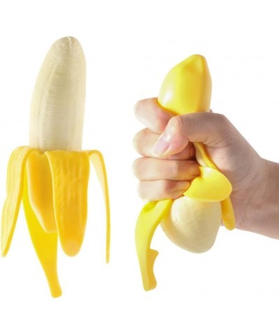 Peeled Banana Toys Wacky Plastic Funny Prank Banana Shaped Squeezing Toys Relief Toys for April Fools Day $14.68 Gags & Pract...