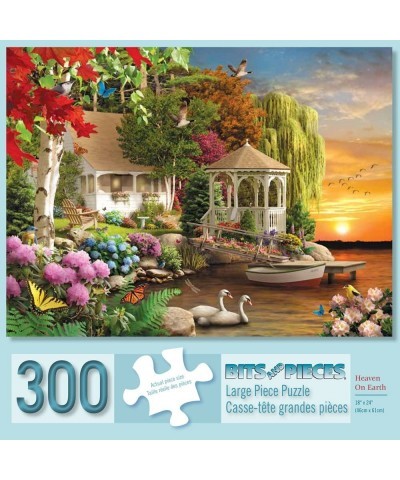 300 Large Piece Jigsaw Puzzle for Adults - Heaven on Earth - 300 pc Spring Sunset Jigsaw by Artist Alan Giana $25.92 Jigsaw P...