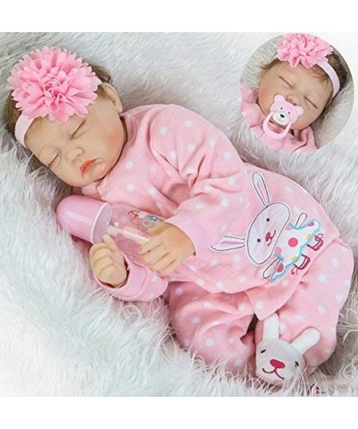 Realistic Reborn Baby Dolls Girl Sleeping Soft Vinyl Silicone Baby Doll 22 inchs 55 cm Newborn Baby Dolls Eyes Closed $89.75 ...