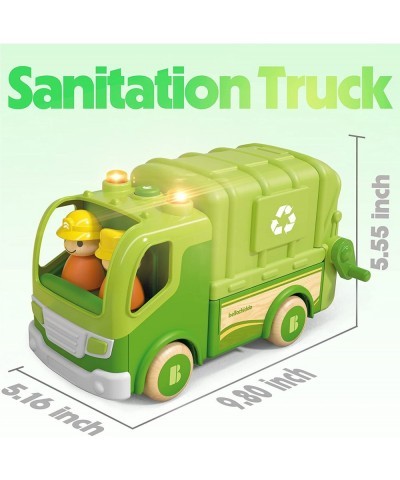 Garbage Truck Toys - Toddler Toys with Sound and Light Kids Toys Wooden Toy Cars for 3 4 5 6 7 Year Old Boys & Girls Kids Gam...