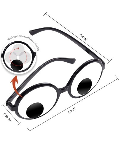 4 Pcs Googly Eyes Glasses Funny Eyes Glasses Shaking Costume Eyes Glass Novelty Funny Eyewear $17.75 Gags & Practical Joke Toys