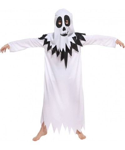 Kids Boys Halloween Hooded Ghost Robe Costume Cosplay Scary Ghost Dress Ups with Head Cover (with Eye Holes) $40.48 Kids' Cos...