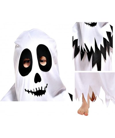 Kids Boys Halloween Hooded Ghost Robe Costume Cosplay Scary Ghost Dress Ups with Head Cover (with Eye Holes) $40.48 Kids' Cos...