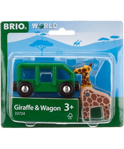 World - 33724 Giraffe and Wagon | 2 Piece Toy Train Accessory for Kids Ages 3 and Up Green $26.09 Kids' Play Trains & Trams