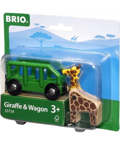 World - 33724 Giraffe and Wagon | 2 Piece Toy Train Accessory for Kids Ages 3 and Up Green $26.09 Kids' Play Trains & Trams