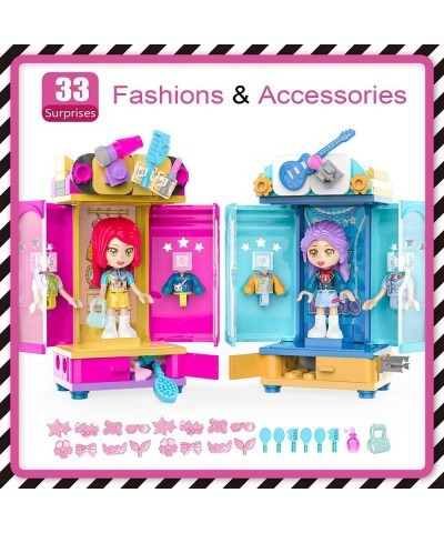 Surprise Fancy Queens Toys Building Set (2 Pack) - Dress Up Dolls Set with 33 Surprises Accessories for Gilrs and Kids 6+ Gif...