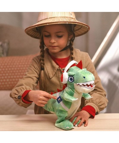 Party Pets Kids’ DJ-Rex The Electronic T-Rex DJ Plush Toy Motorized Full Body Movement Dancing Head & Tail Sensors Dino Roari...