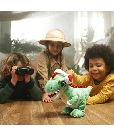 Party Pets Kids’ DJ-Rex The Electronic T-Rex DJ Plush Toy Motorized Full Body Movement Dancing Head & Tail Sensors Dino Roari...