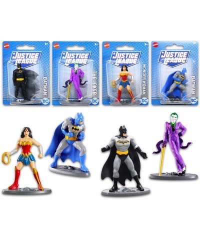 DC Comics Justice League Collectible Mini Figures - Bundle with 4 DC Superhero 2 Inch Figurines for Kids Boys Girls (Superher...